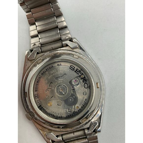 Seiko Automatic Movement Men's Watch, about 38mm-Silver - Picture 9 of 9